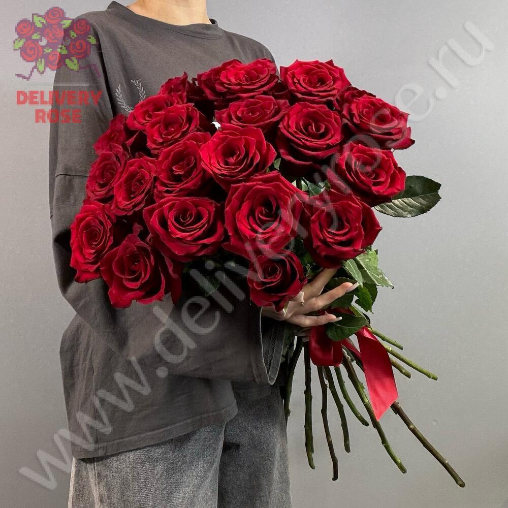 21 Красная роза, высота 1 метр