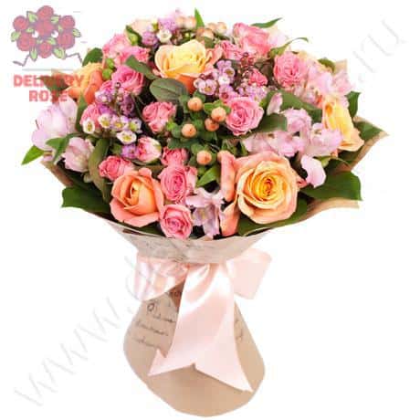 Букет «Розовая карамель»