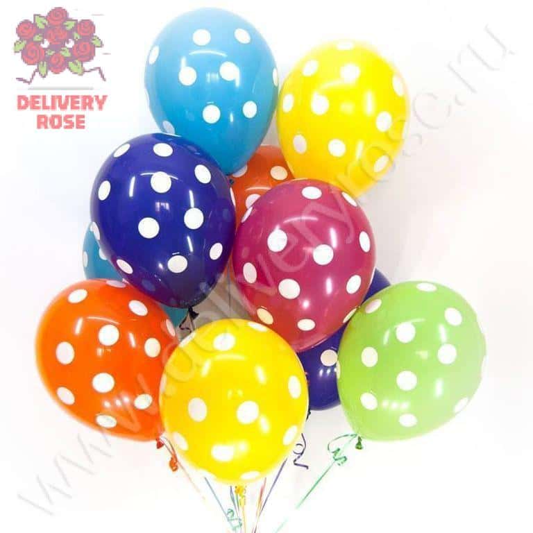 ГЕЛИЕВЫЕ ШАРЫ АССОРТИ "ГОРОШЕК"