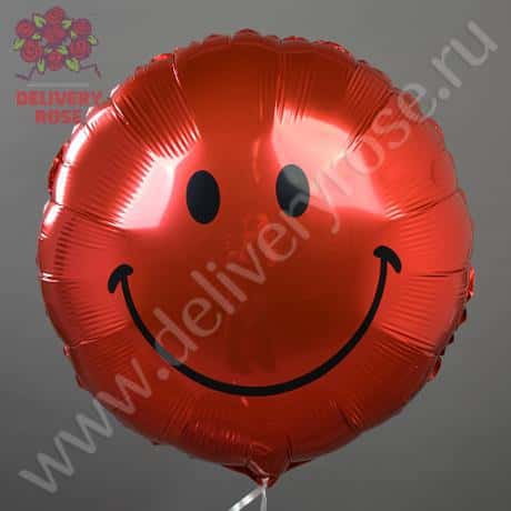 Шар «Смайл» (red)