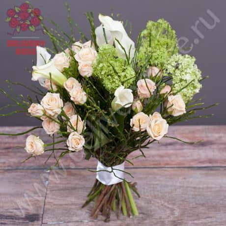 Букет с каллами «Балерина»