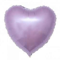 ФОЛЬГИРОВАННЫЙ ШАР СЕРДЦЕ "СИРЕНЕВЫЙ"