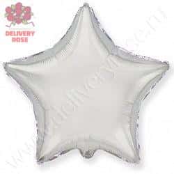 ФОЛЬГИРОВАННЫЙ ШАР ЗВЕЗДА "СЕРЕБРО"