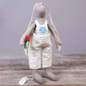 Игрушка ручной работы «Заяц», (beige)