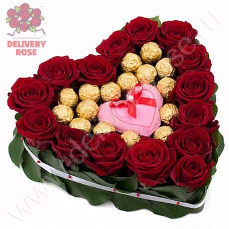 Композиция «Сладкое сердце»