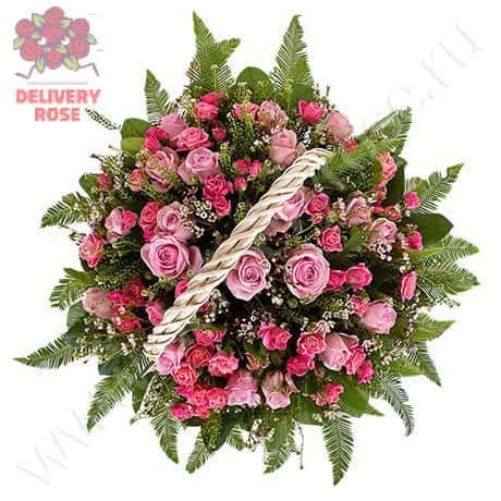 Корзина «Розовый сон»