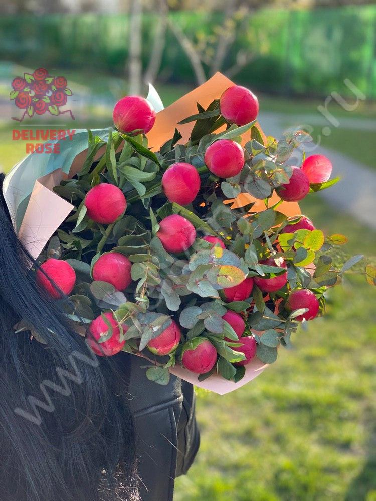 Букет Пионов "Корал Шарм" 15 шт.